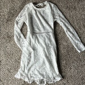 Elegant White Lace Dress